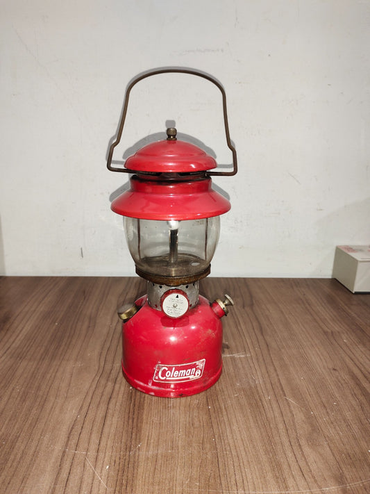 Vintage 1966 Coleman Red Model - 200 - T66 Coleman Lantern Camping
