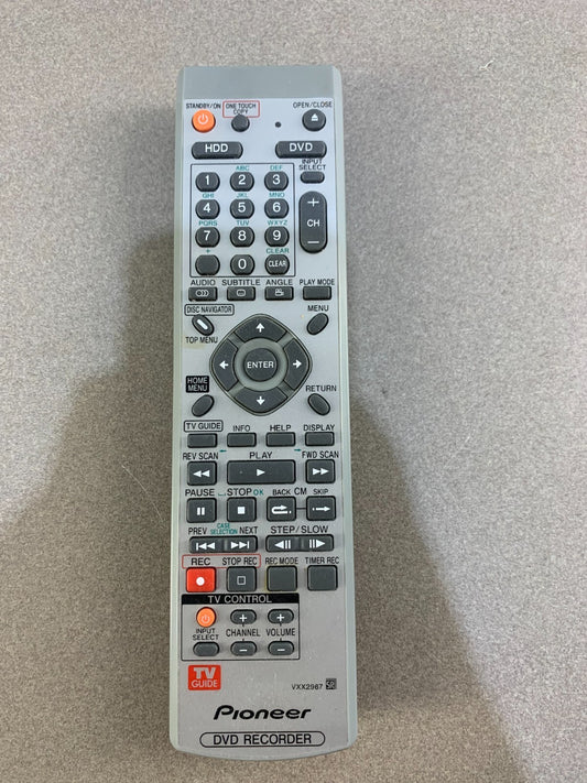 Pioneer Remote VXX2967 DVR531H DVR531HS DVR533HS DVR533H DVR633H DVR633HS