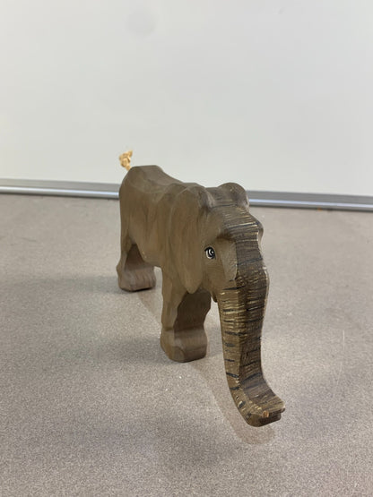 Elephant Wooden Figurine