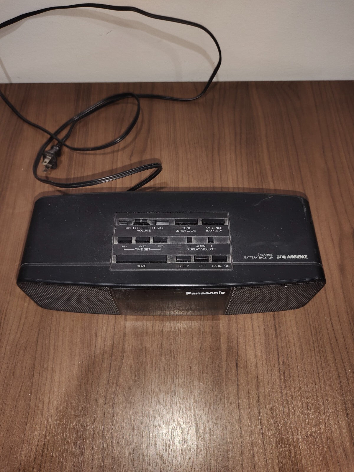 Panasonic RC-X220 Alarm Clock Radio AM/FM Audio Input Vintage