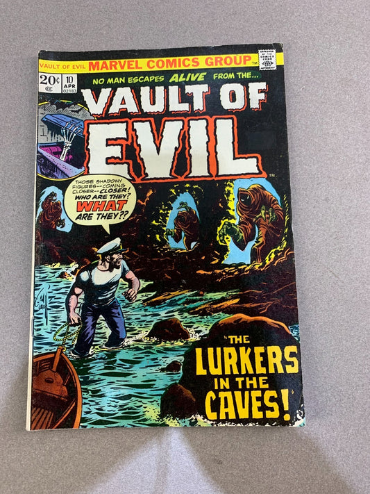 Vault Of Evil #10 Marvel Comics 1974 The Lurkers In The Caves Horror