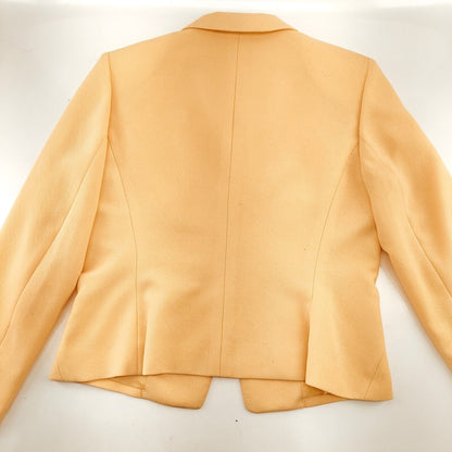 Le Suit Petite Vintage Butter Yellow Blazer