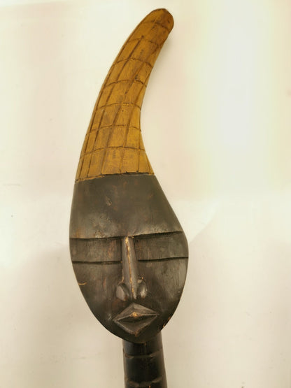 Abstract Sese Wood Sculpture from Ghana