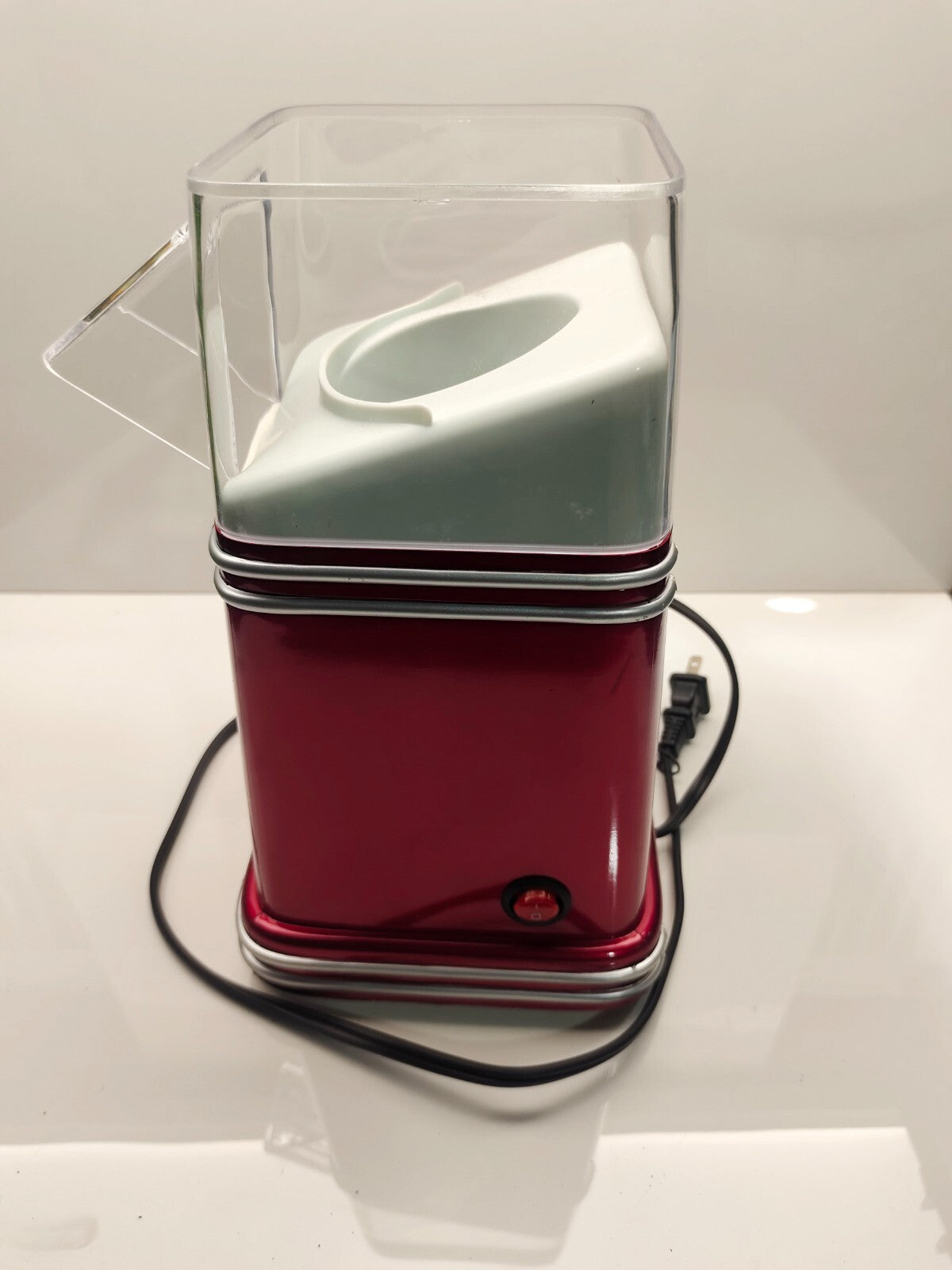 Hot Air Popcorn Maker Machine Mini Popper Nostalgia 50's Style TESTED/WORKING