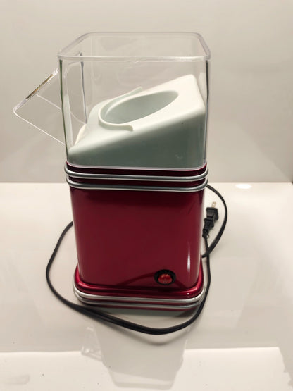Hot Air Popcorn Maker Machine Mini Popper Nostalgia 50's Style TESTED/WORKING