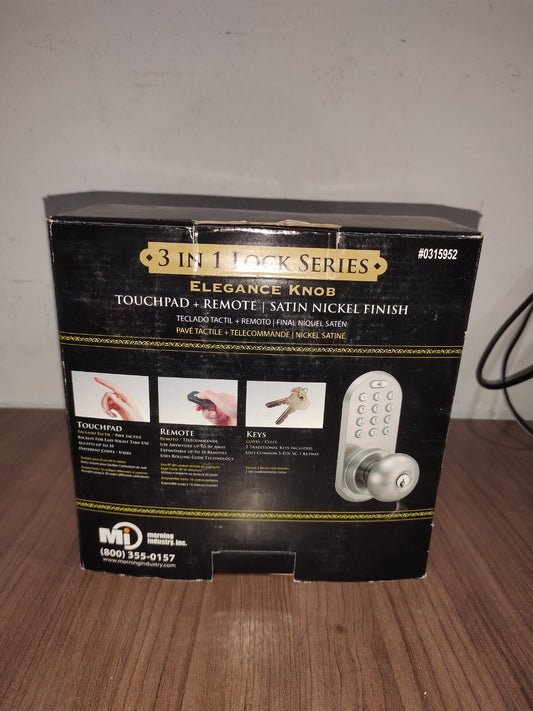 Morning Industry Inc Stain Nickel 3 in 1 Remote lock - 2