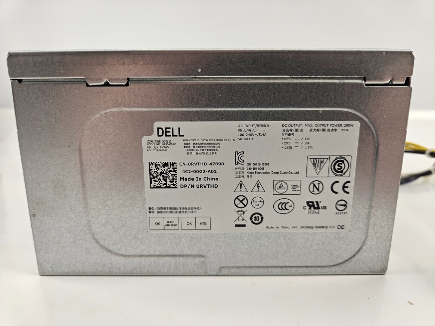 Dell H290AM-00 290W Desktop Power Supply PSU