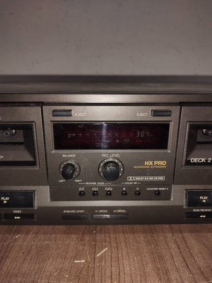 Technics RS-TR232 Stereo Double Cassette Deck Player/Recorder (broken)