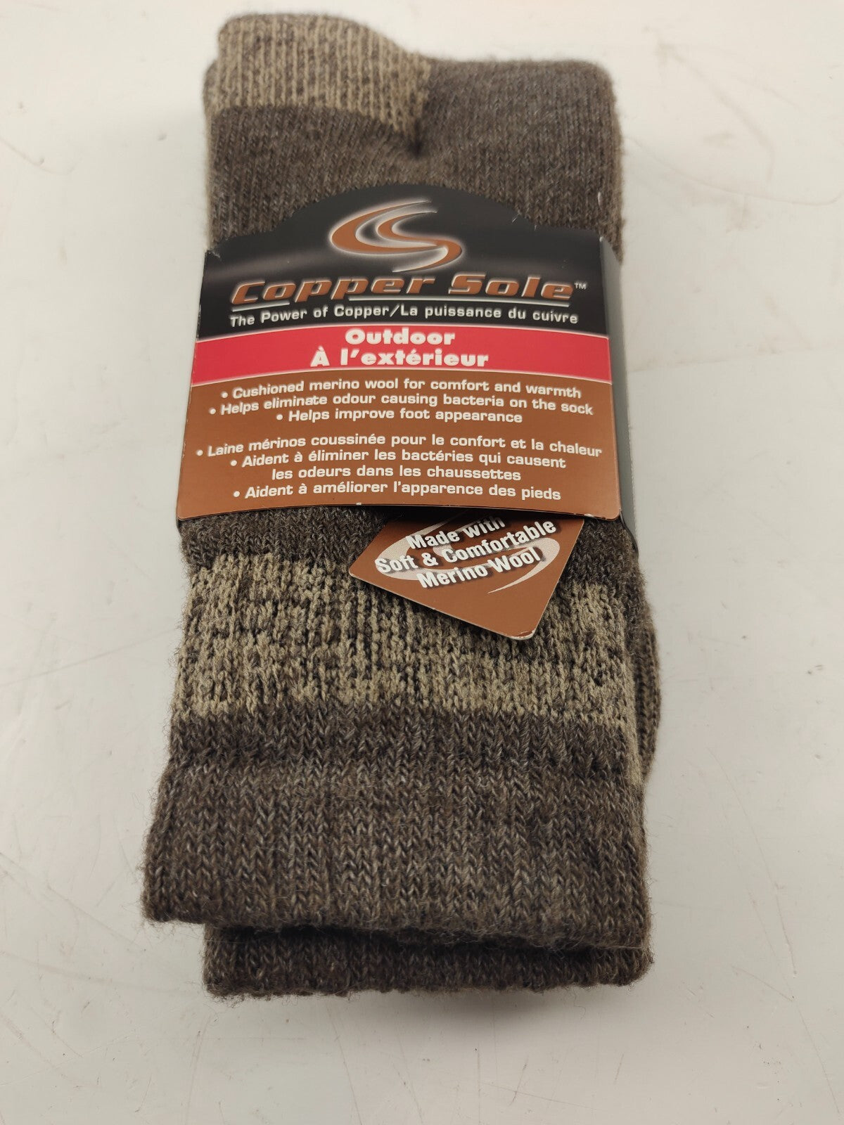 Copper Sole Men’s Socks Dress/Casual Large 8.5-12  New With Tags