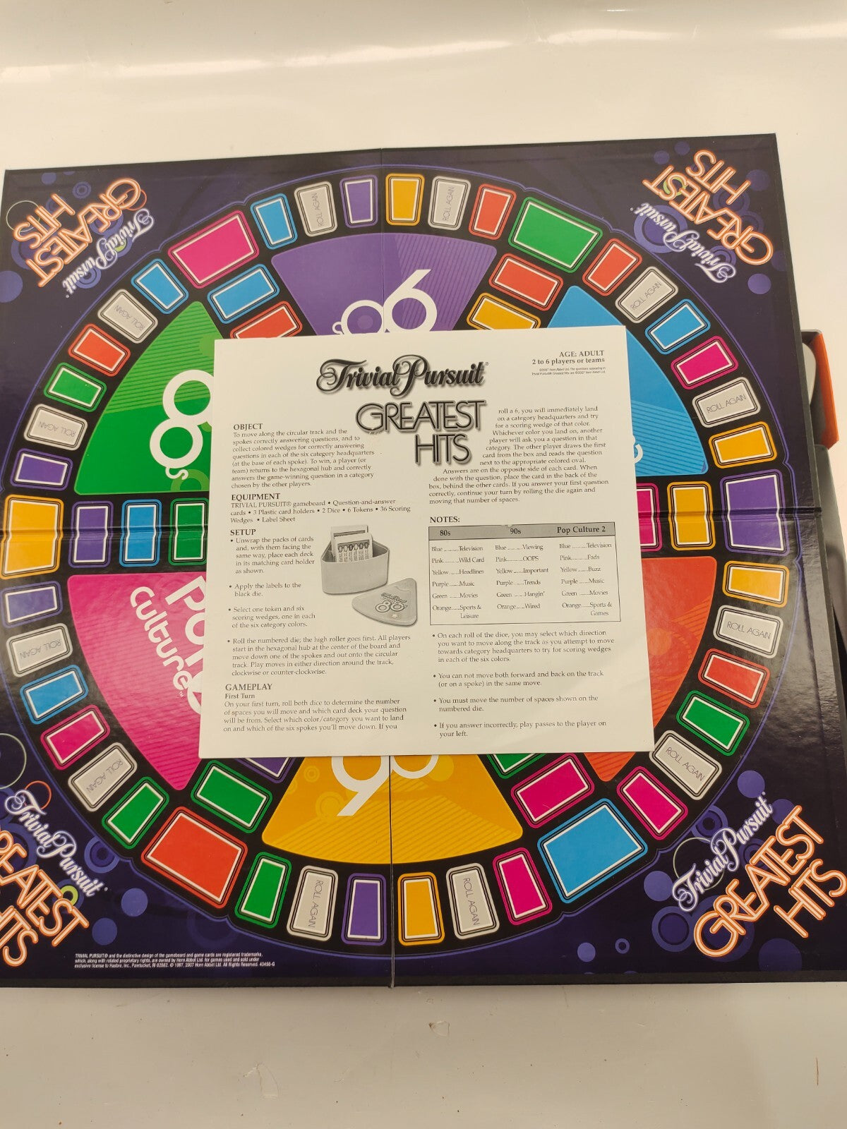 Parker Brothers Trivial Pursuit Greatest Hits 80s 90s Pop Culture 2
