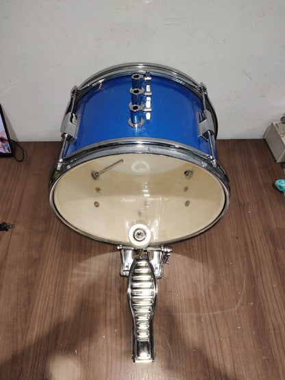Mendini by Cecilio 16 x 11" Bass Kick Drum - Blue #R1832