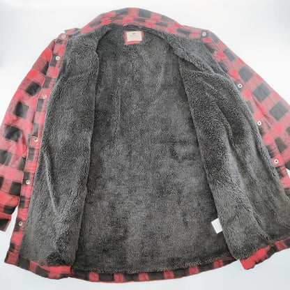 NWT Wind River Lined Flannel Shirt XL Red Plaid Shacket