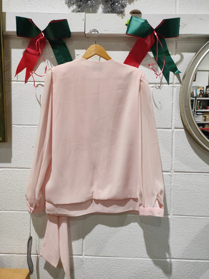 VINTAGE Liz Roberts Tunic Blouse Short Dress 14 Large Pink
