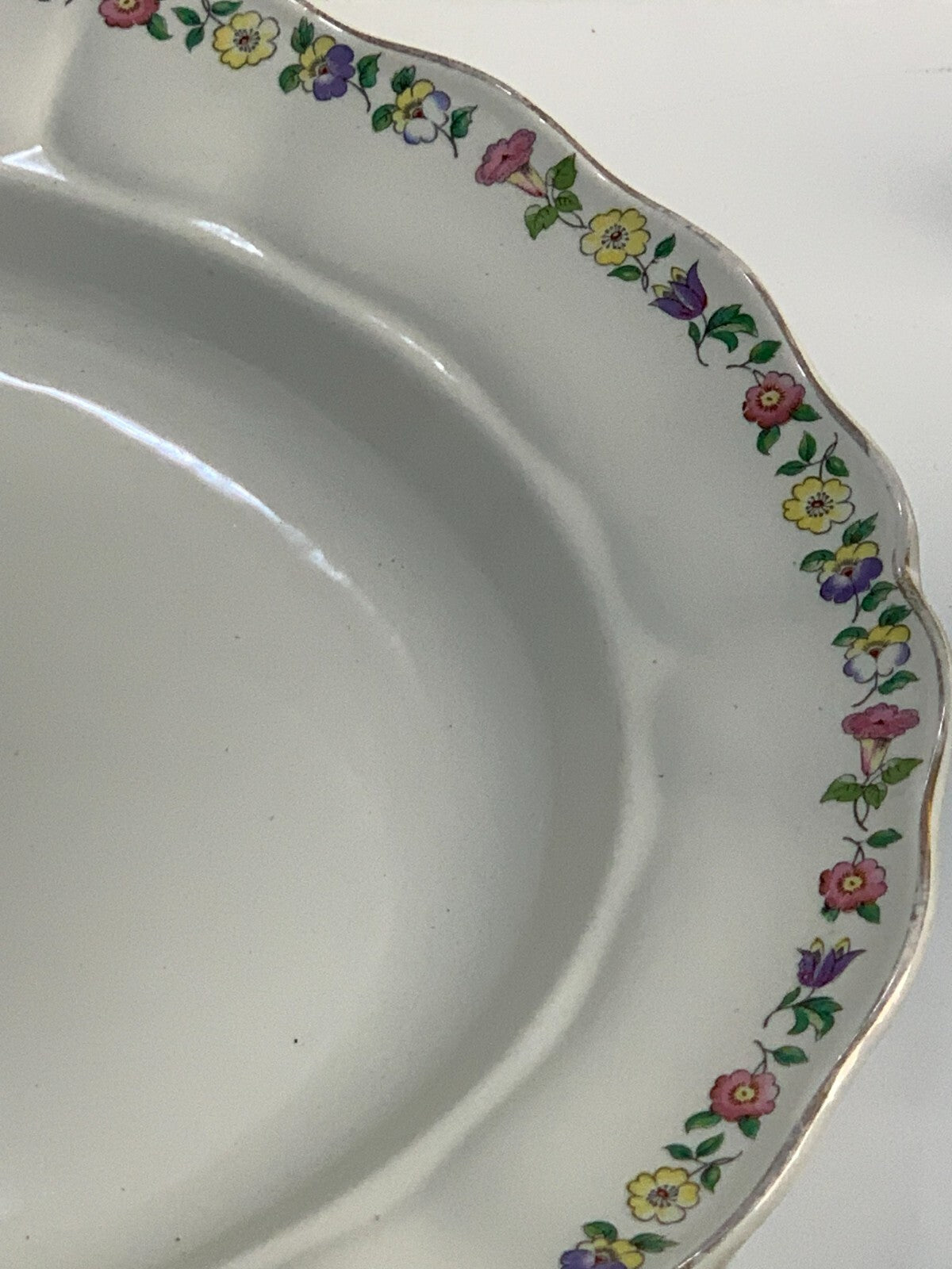 Grindley England Marlborough Royal Petal Greenway - 16" OVAL SERVING PLATTER
