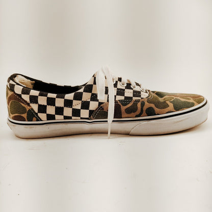 Vans Doren Era Checkered Camo Lace-Up Sneakers Men's Size 12