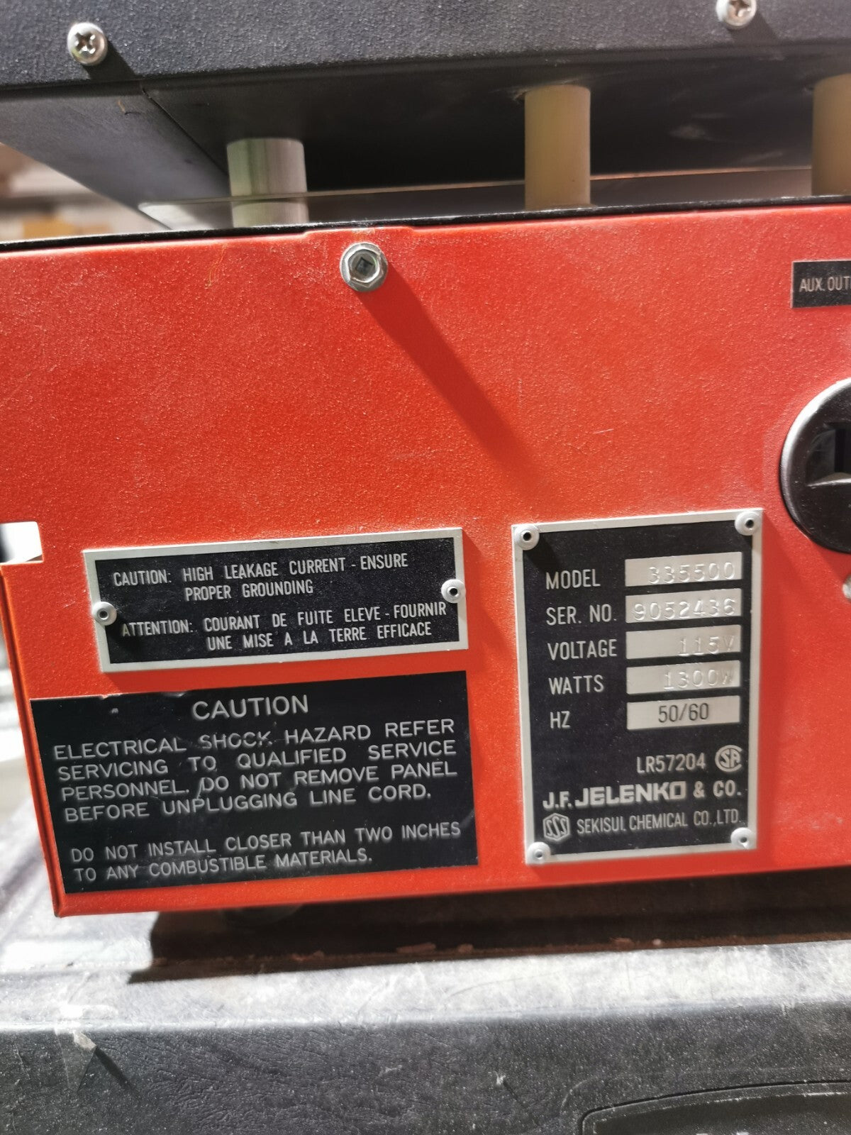 Burn out furnace Jelenko Accu Therm II 1000. For Parts-Error 2