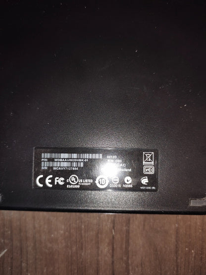 Western Digital WD Elements 2TB External USB Hard Drive HD - WDBAAU0020HBK-01
