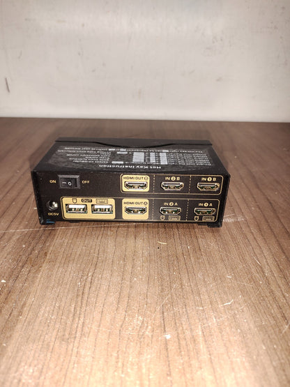 CKL 2 Port 4K HDMI Dual Monitor KVM Switch - CKL-922HUA-VA