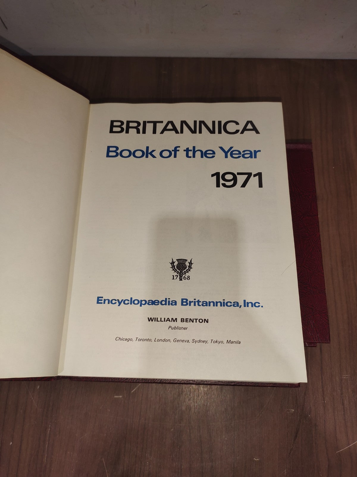 Encyclopedia Britannica Book Year - Set of 3 (1969-1970-1971)