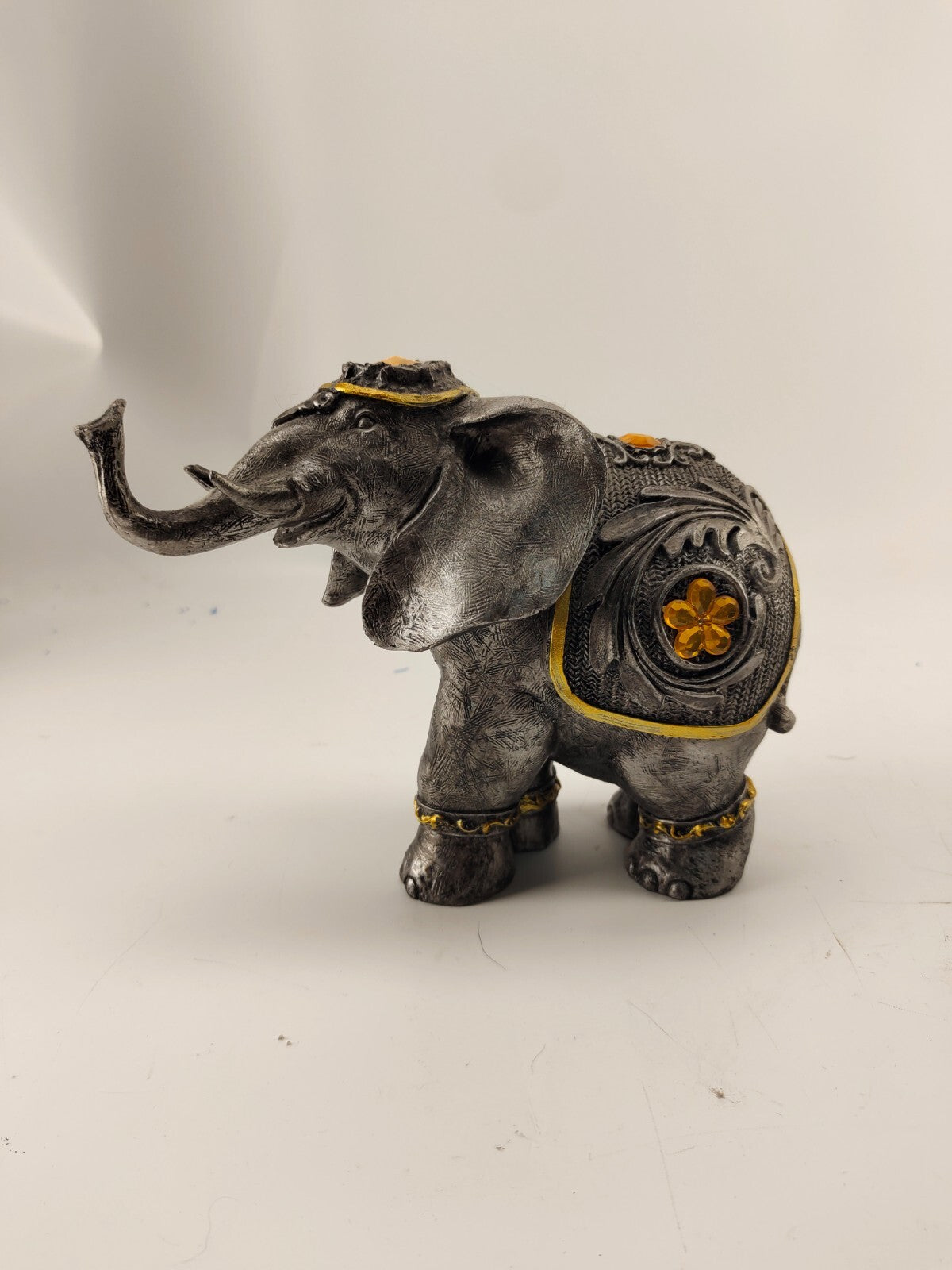 Grey Elephant Figurine - Porcelain
