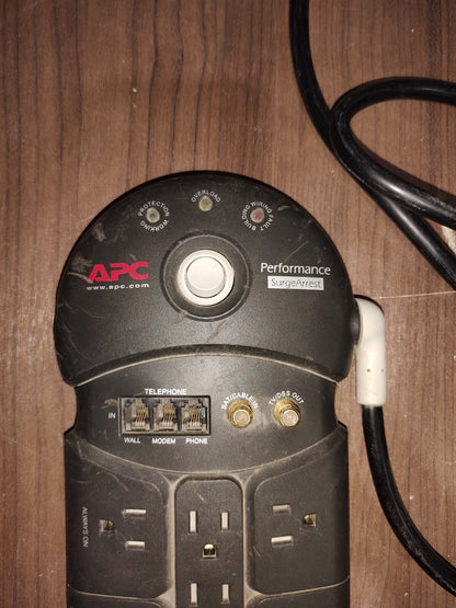 APC Performance Surge Arrest Protector 11 Outlets Phone Coax TV Cable 10 Ft Cord