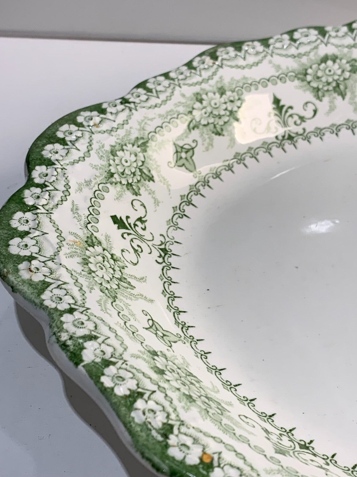 Antique J H Weatherby Maltese tray in Maltese pattern