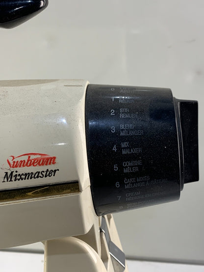 VTG Sunbeam Mixmaster 12-Speed Kitchen Stand Mixer w/ Bowl and Beaters