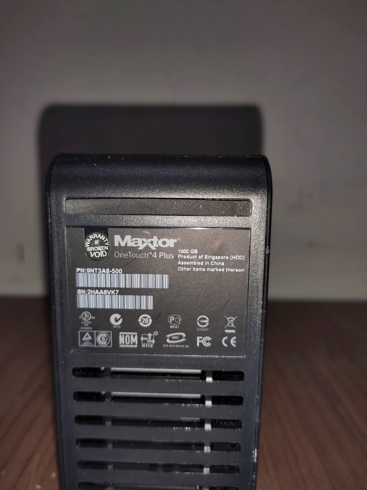 Maxtor OneTouch 4 Plus 500GB External Hard Drive