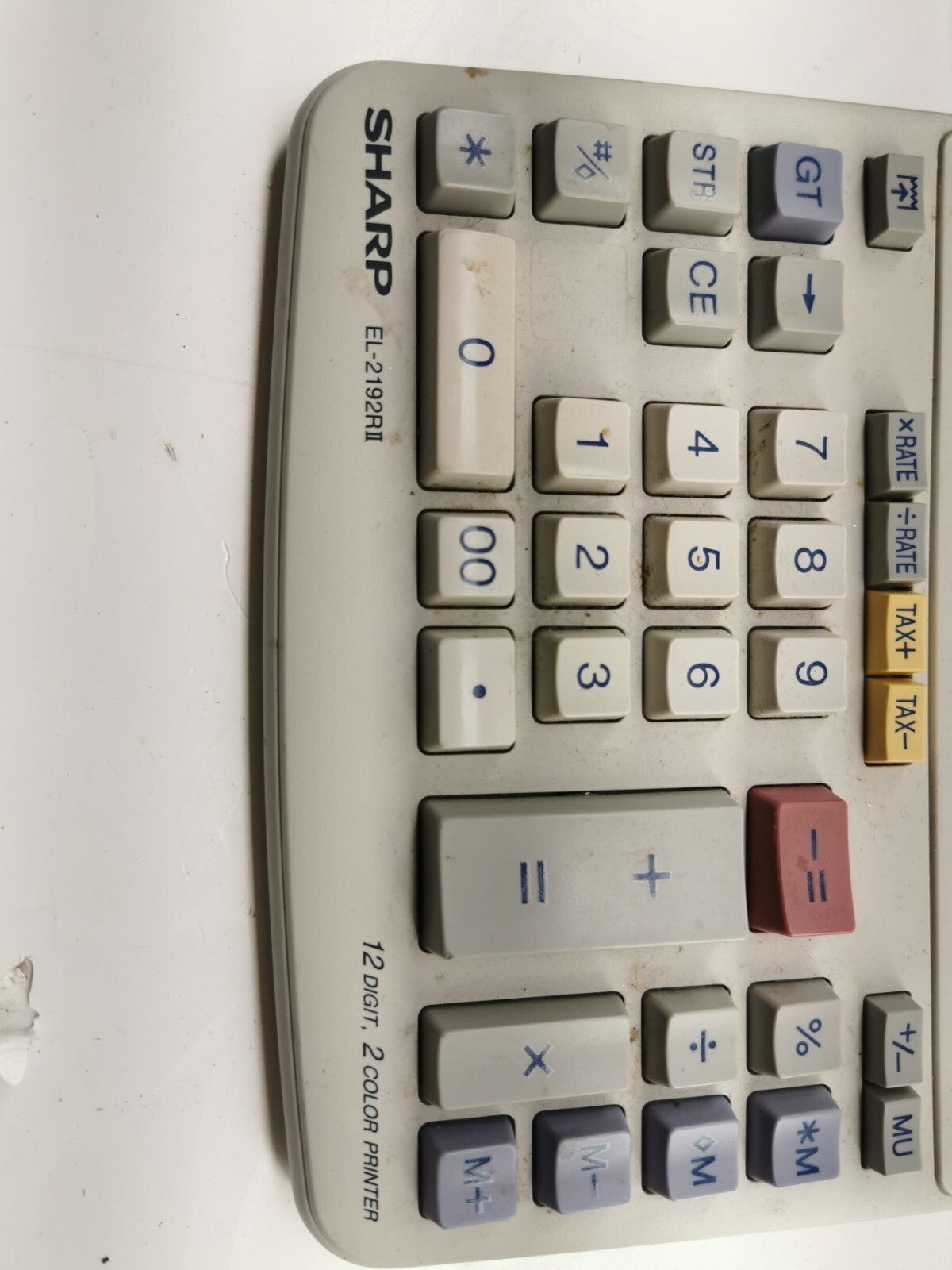 SHARP EL-2192RII business desktop printing calculator, adding machine