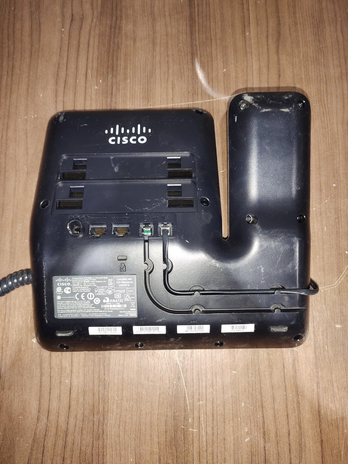 Cisco CP-8945- IP Video Conference Desk Phone Handset Voip - Black