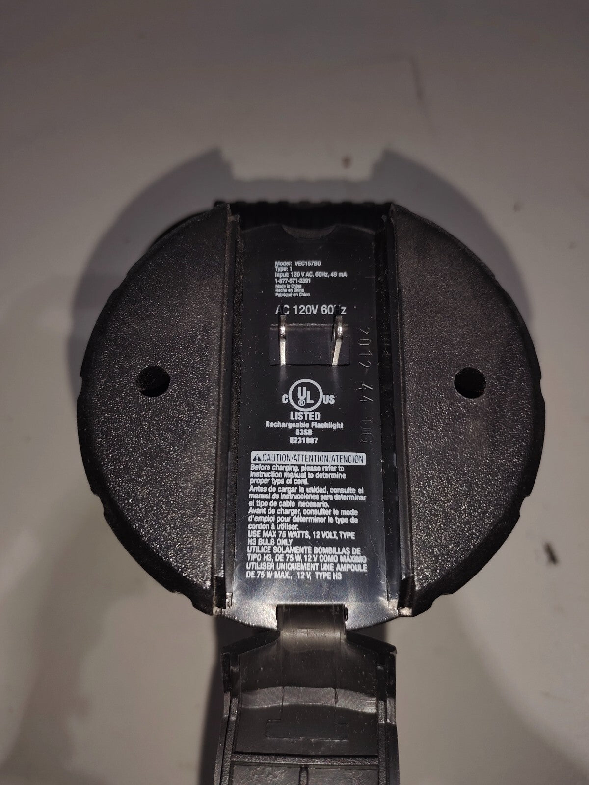 Black & Decker Rechargeable Spotlight - VEC157BD