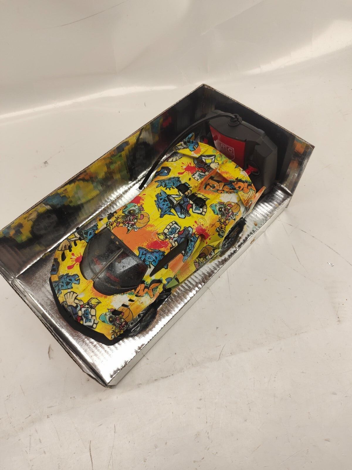 Yellow - Graffiti Models Car Unborn Collectible RC Car - Bugatti