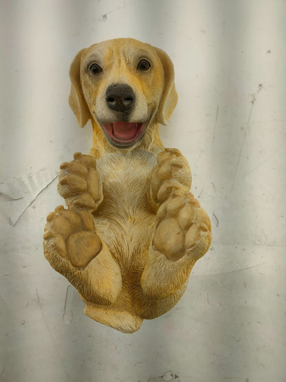 Dog Bottle Holder Wine Champagne Table Decor Resin 12" long