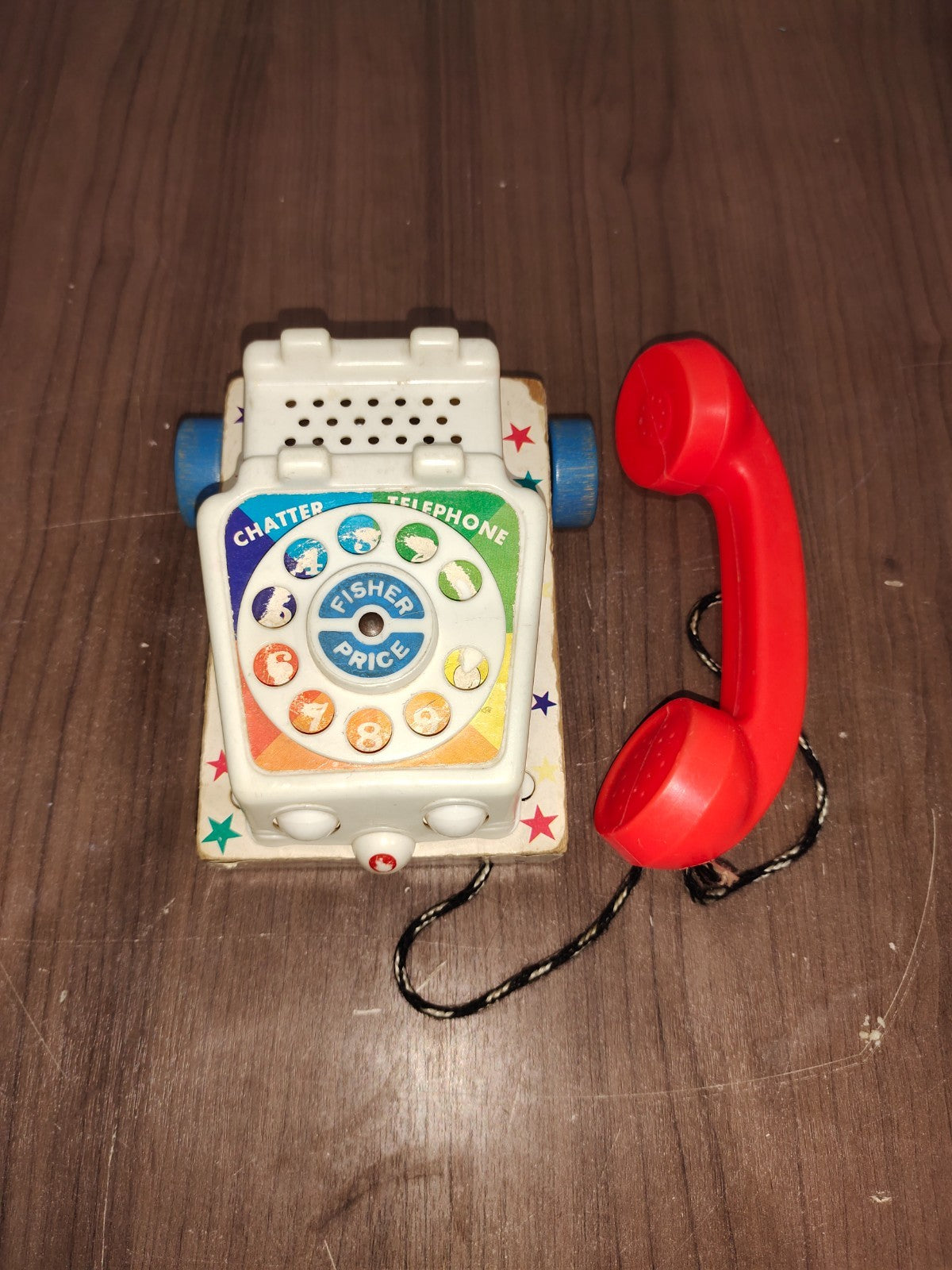 Vintage - 1960's Fisher Price Chatter Telephone Pull Toy Moving Eyes Sounds