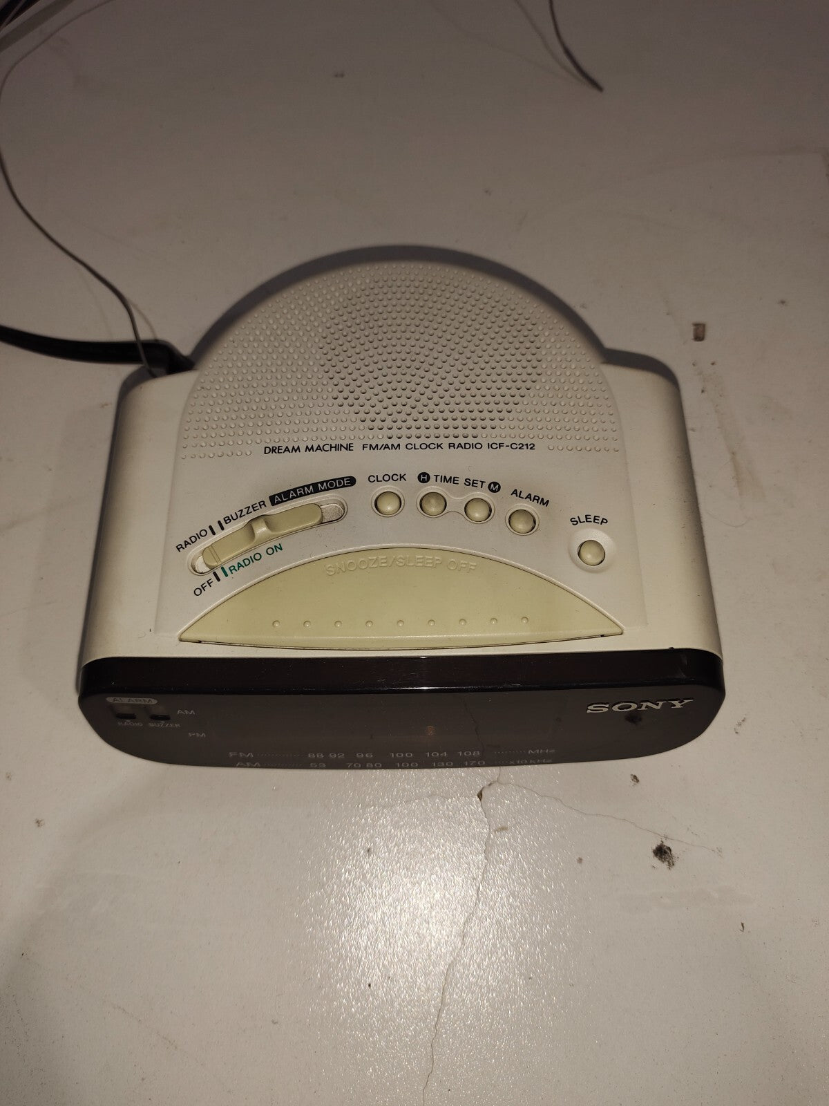 SONY ICF-C212 Dream Machine FM/AM LED Alarm Clock Radio