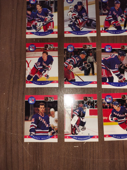 Rare Collectible NHL - New York Rangers Cards PRO-SET - Set of 16 Cards