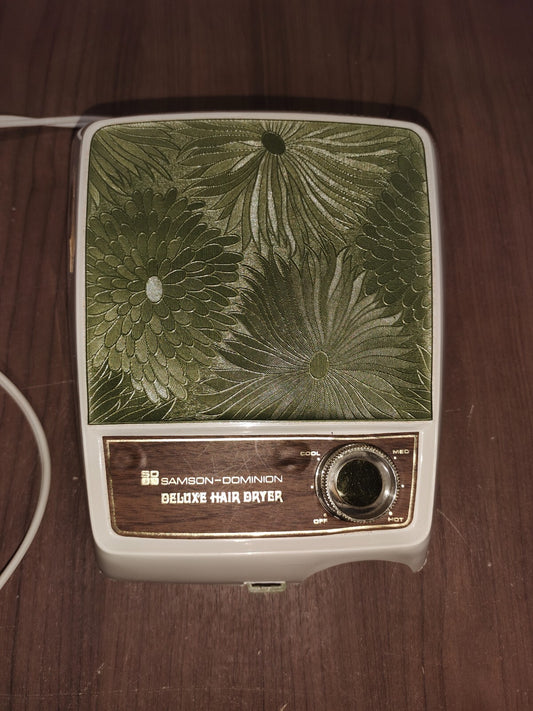 Vintage 1960s Samson Dominion Portable Bonnet Hair Dryer