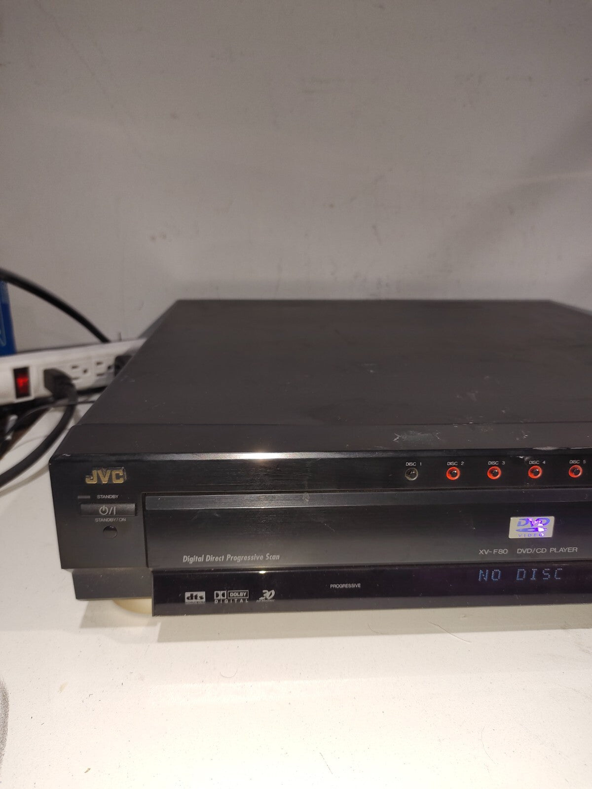 JVC XV-F80BK 7-Disc Progressive Scan DVD/CD Changer