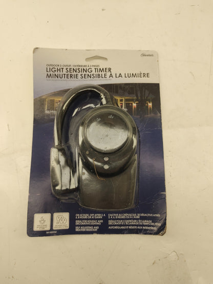 Light Sensing Countdown Timer Outdoor Grounded Outlets