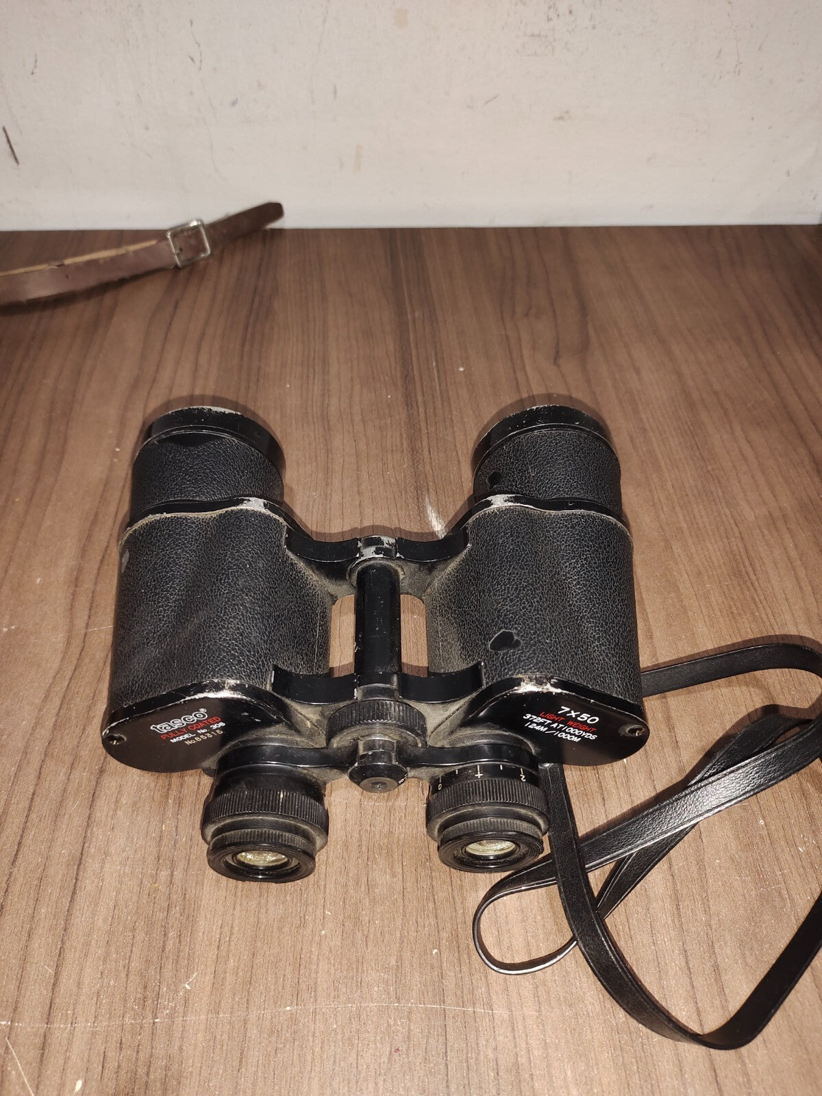 VTG Tasco Model 306 Fully Optics 7X50 Binoculars Field View 1000yds:372Ft W/CASE
