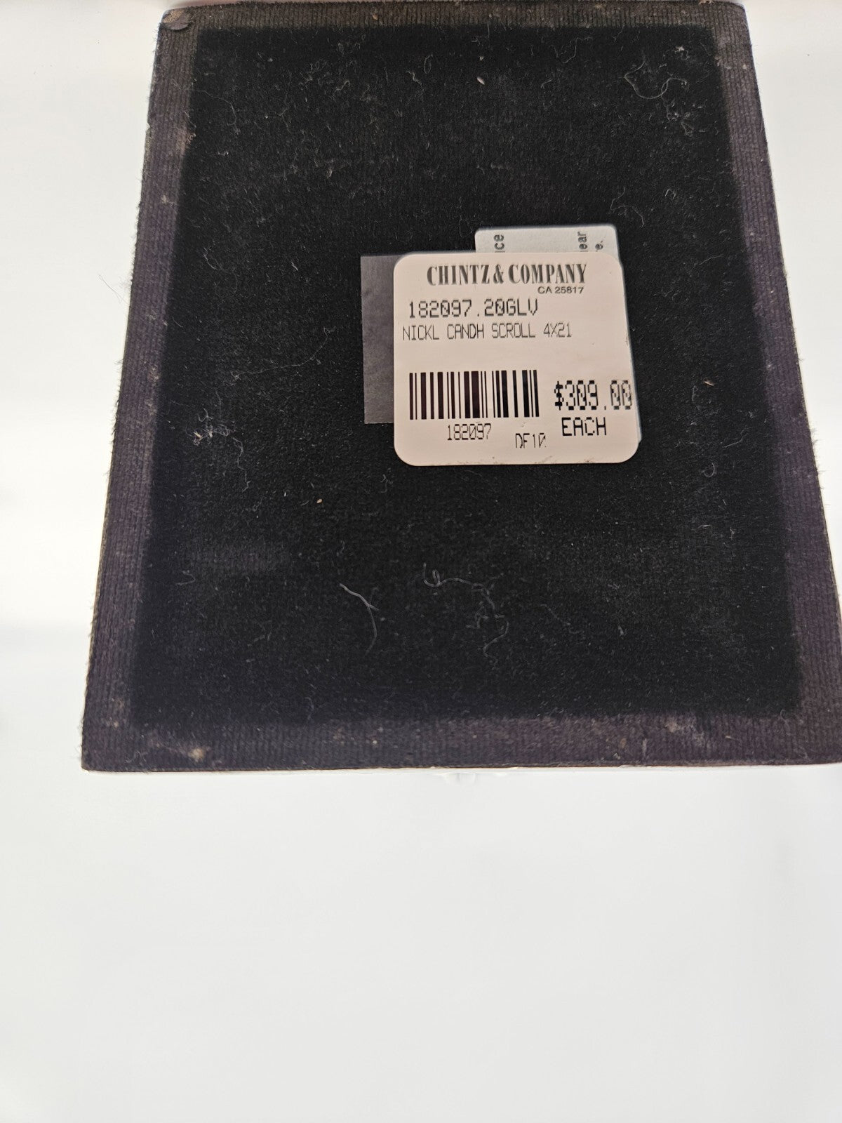 Chintz & Company Nickle Candle Holder Scroll