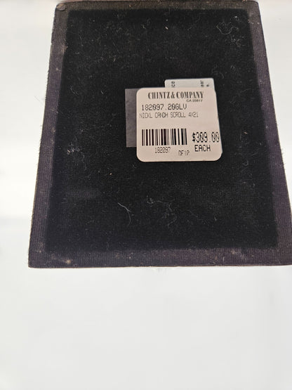 Chintz & Company Nickle Candle Holder Scroll