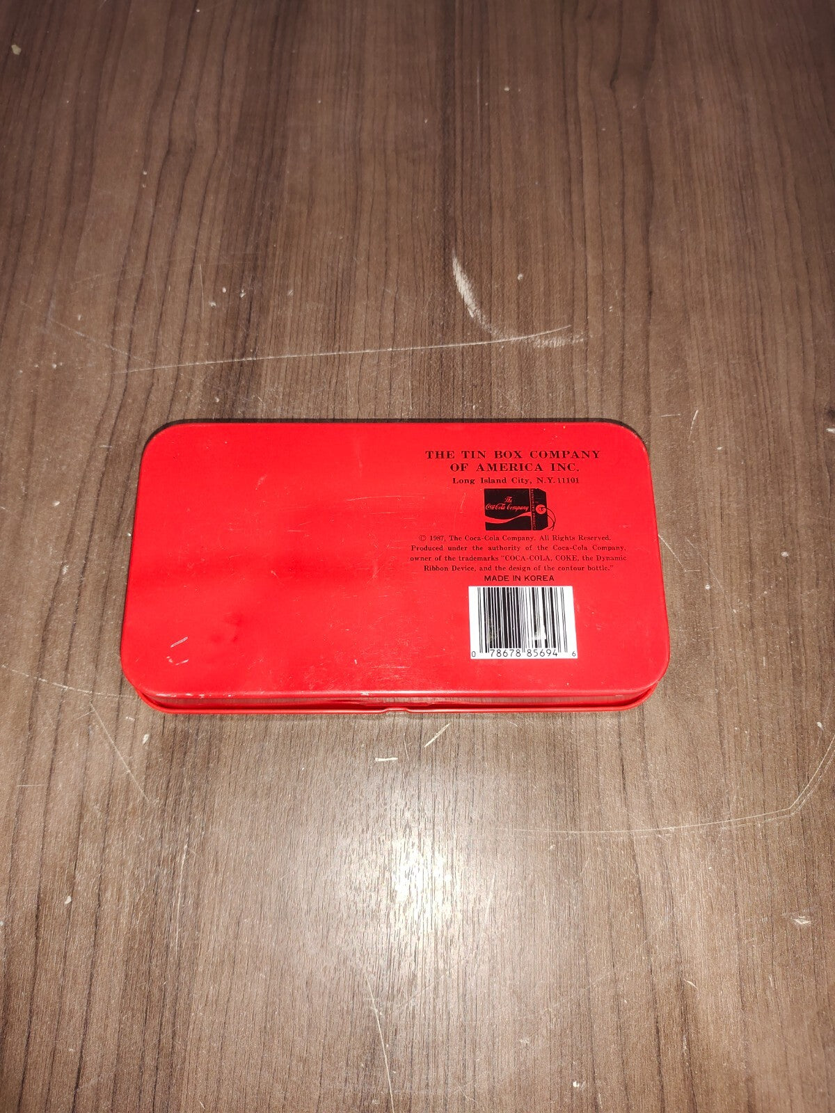 The Tin Box Company Of America - 1987 Coca-Cola Coke stationery box
