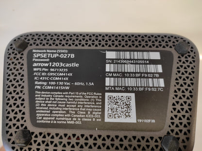 Rogers Ignite Cable Modem WIFI Gateway Modem/Router