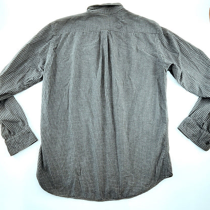 Uniqlo Button Down Grey Gingham Shirt Men's Size Large