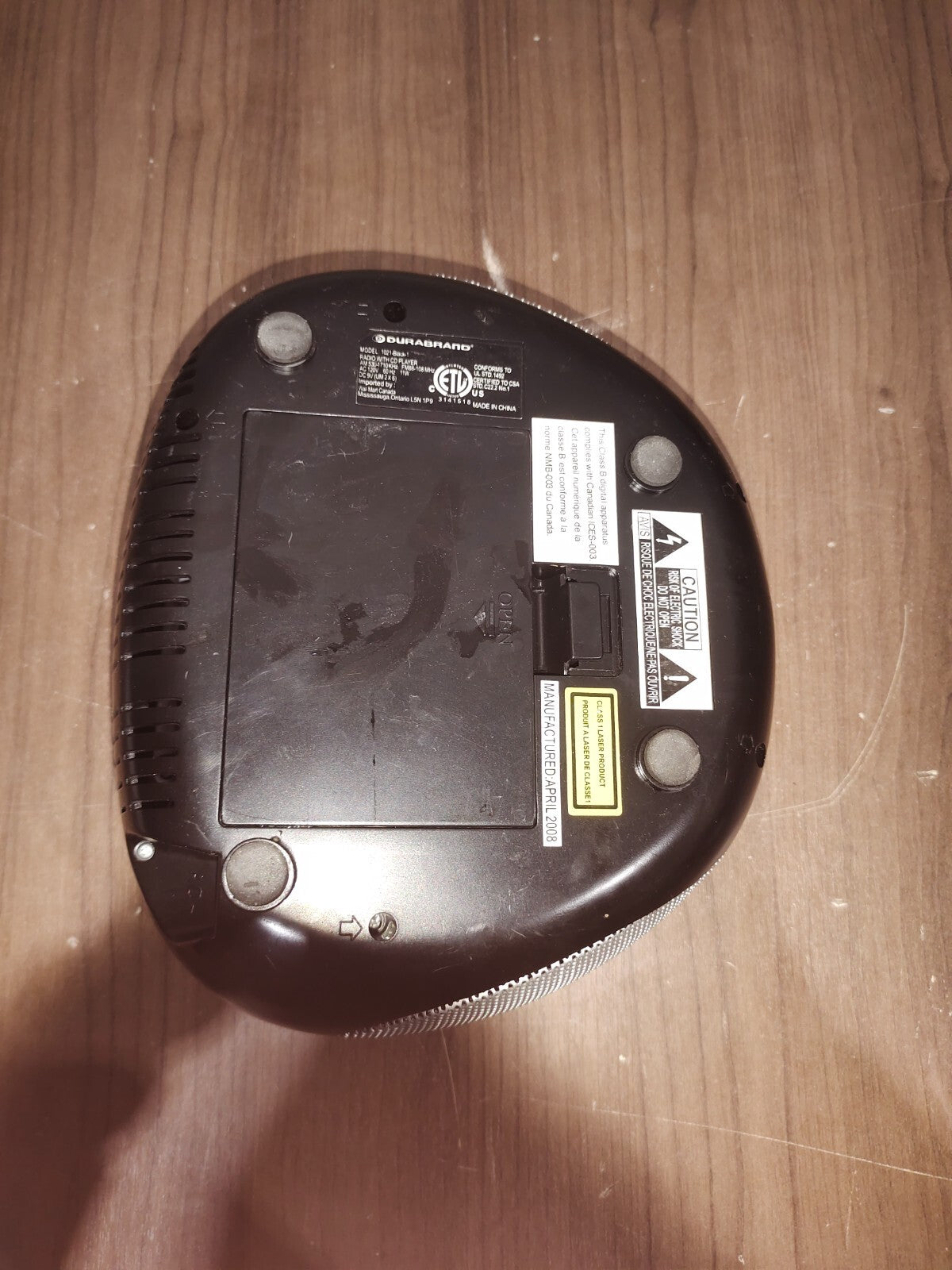 Durabrand Compact Disc Digital Audio Radio - Black - 1021