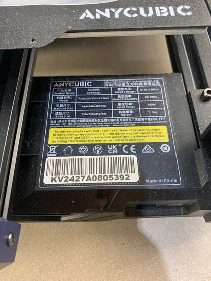 Anycubic Kobra 2 Neo 3D Printer 220x220x250mm Build Volume 400W Fast Print