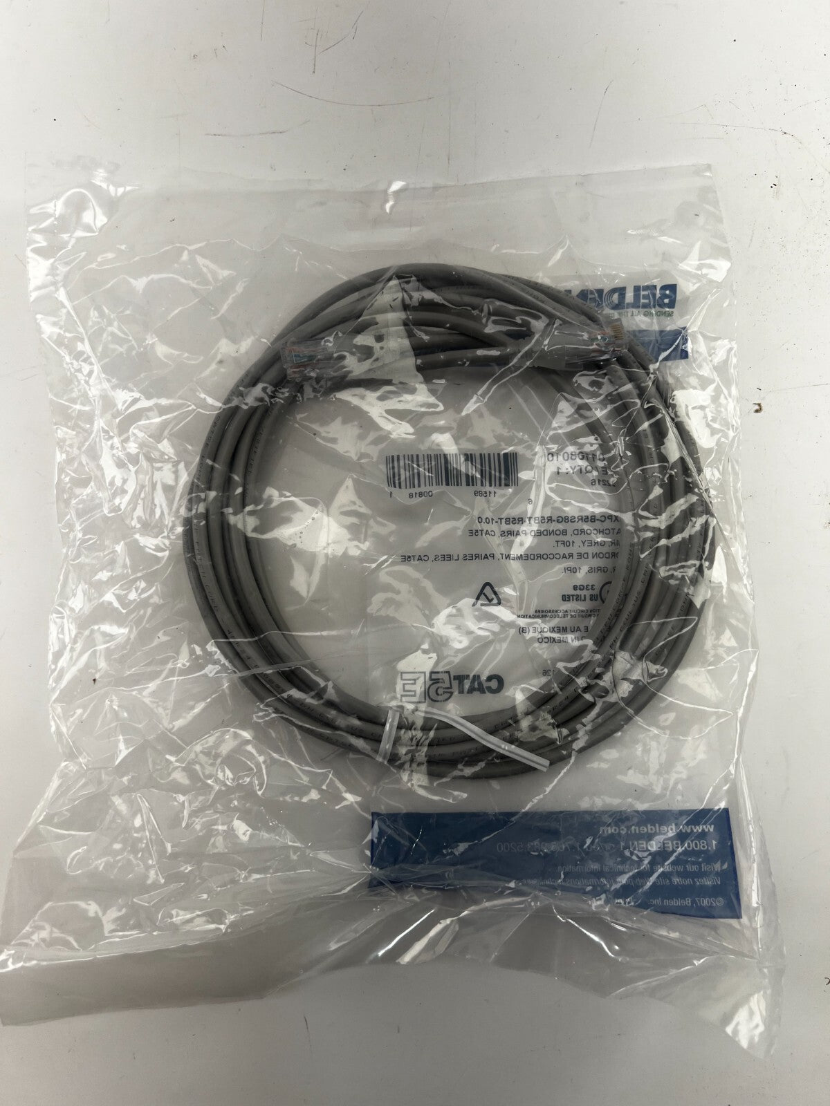 BELDEN | C501108010 Cat 5e Mod Patch Cord, Bonded-Pair - 10FT