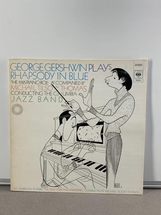 Gershwin Rhapsody in Blue LP CBS 76509 33RPM Piano Roll Jazz Vinyl