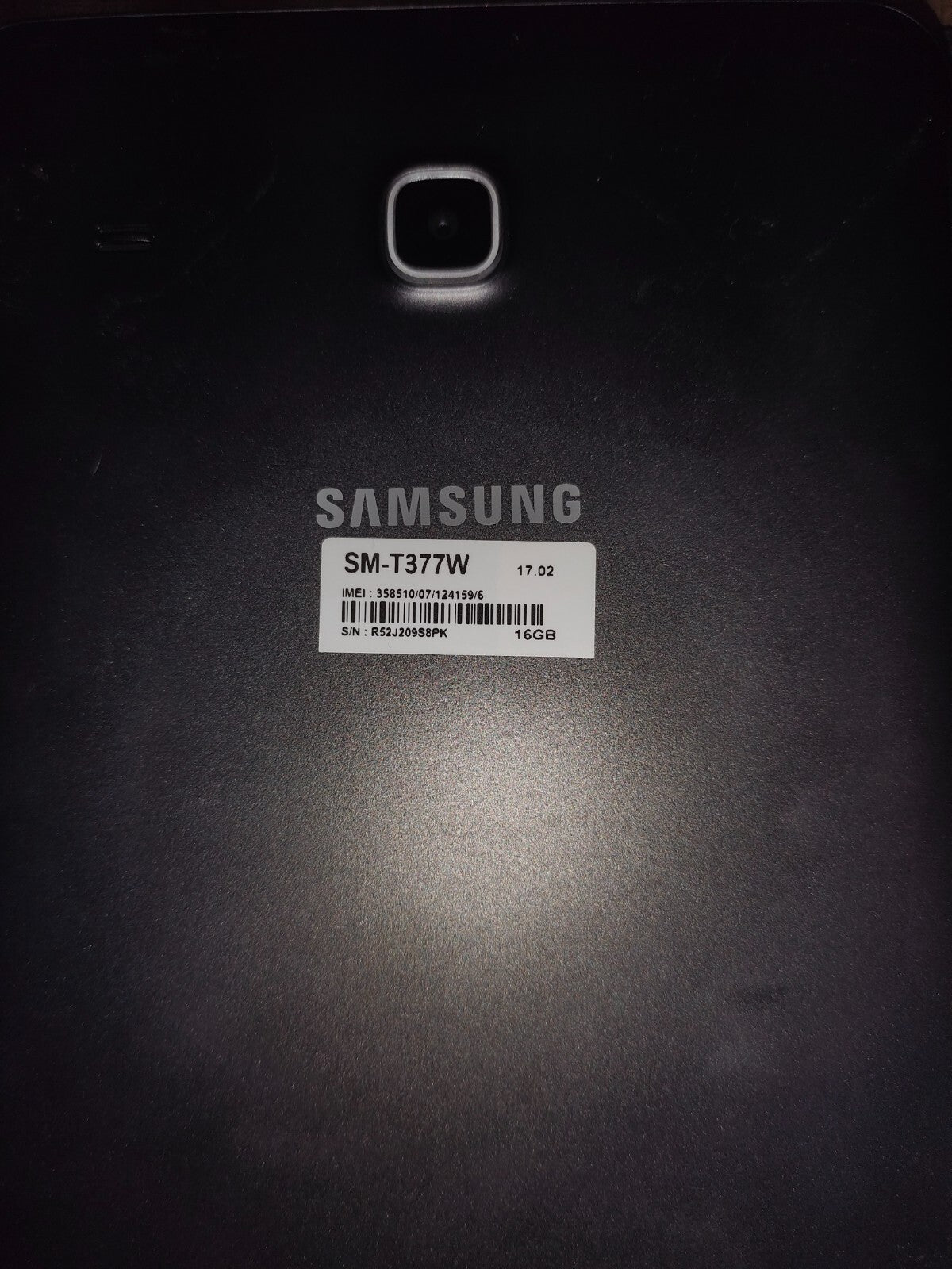 Samsung Galaxy Tab E SM-T377W 16 GB 8" Wi-Fi Android Tablet Black